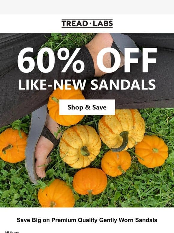 60% Off Like-New Sandals
