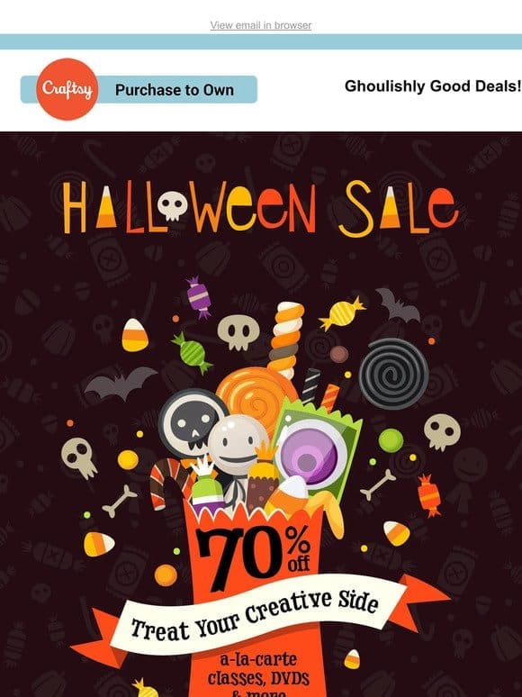 70% Off to Boo-st Your Making Skills!