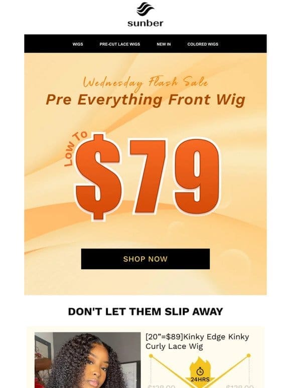 $79!! Get 13*4 pre everything frontal wig now!