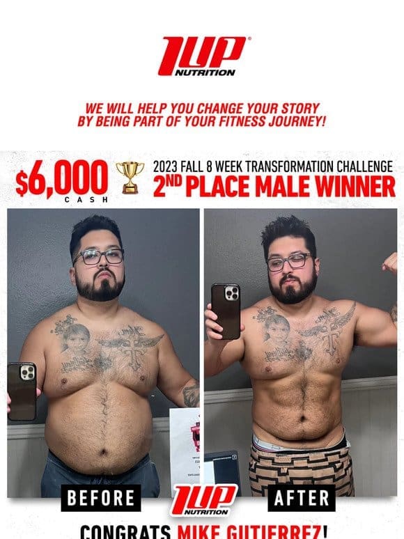 A Must See Transformation $6，000 Cash Winner