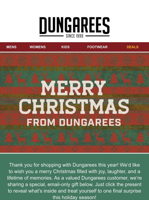 A Special Message from Dungarees