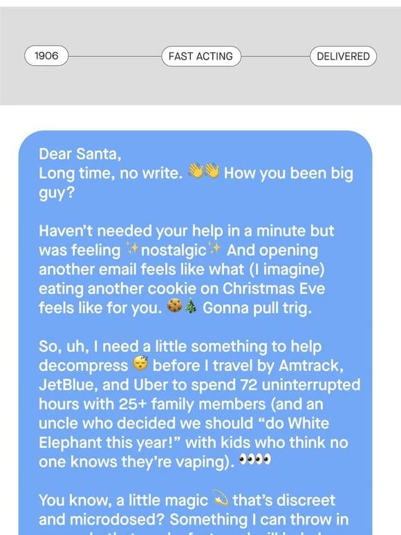 A modern Santa letter