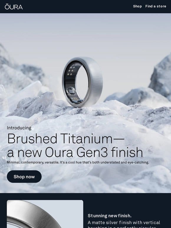A new Oura Ring finish that goes with everything