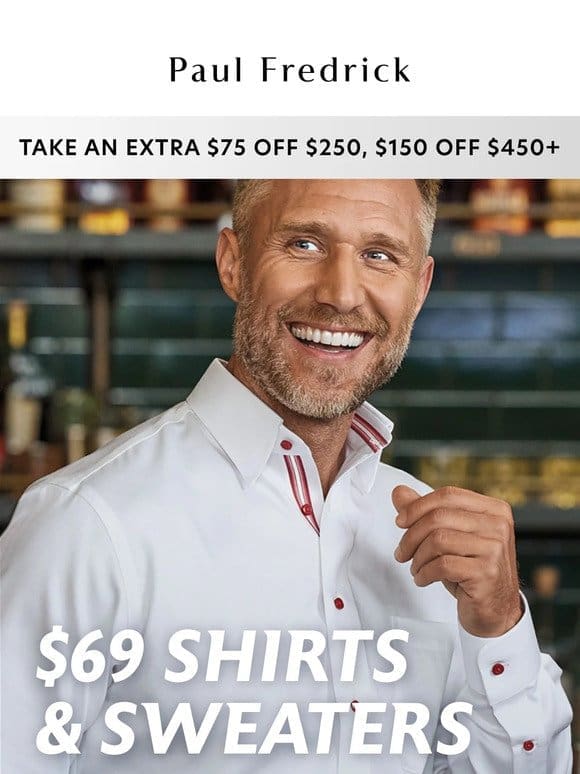 A perfect-fitting shirt for $69