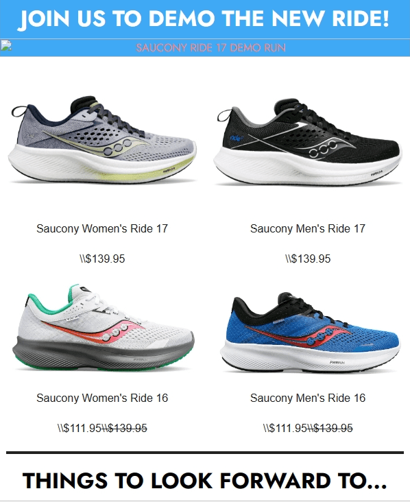 ALL NEW SAUCONY RIDE 17