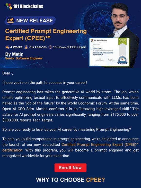 [ANNOUNCEMENT] Certified Prompt Engineering Expert (CPEE)™ Certification Launched