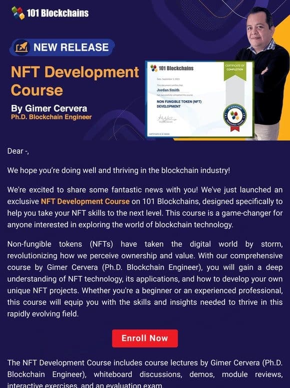 [ANNOUNCEMENT] New NFT Development Course Launched!