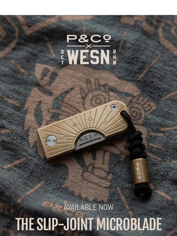 AVAILABLE NOW: WESN x P&Co.