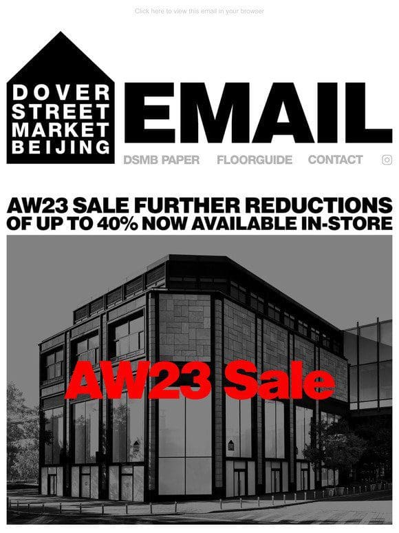 AW23 Sale further reductions of up to 40% now available in-store