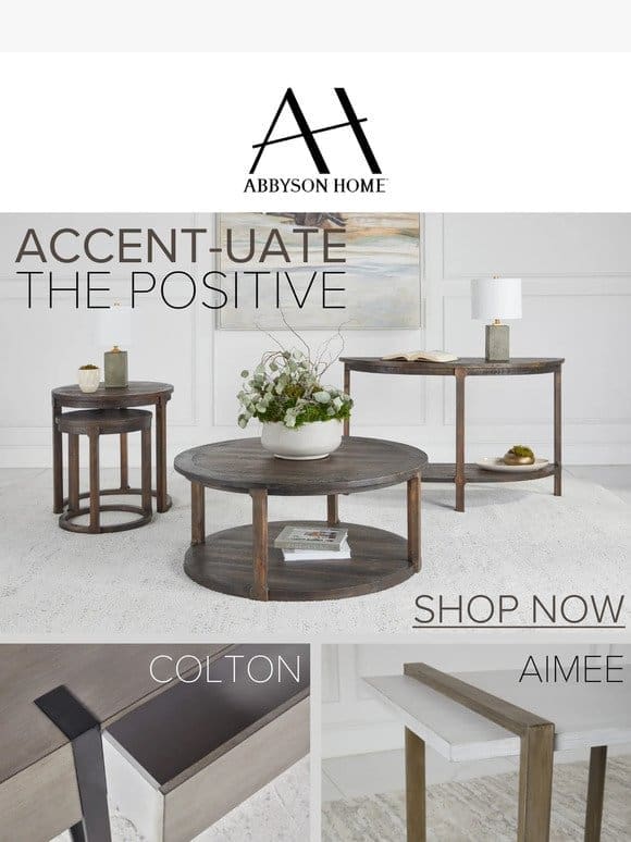 Accent Tables for Every Occasion