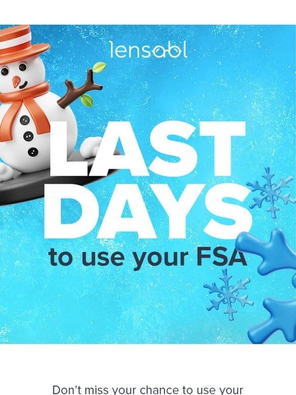 Act Fast! FSA Funds Expire December 31st!