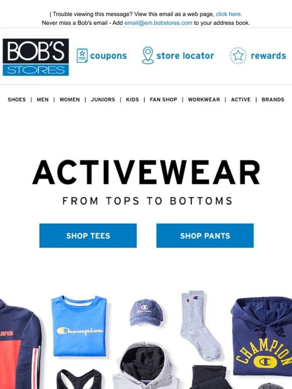 Activewear from Tops to Bottoms!