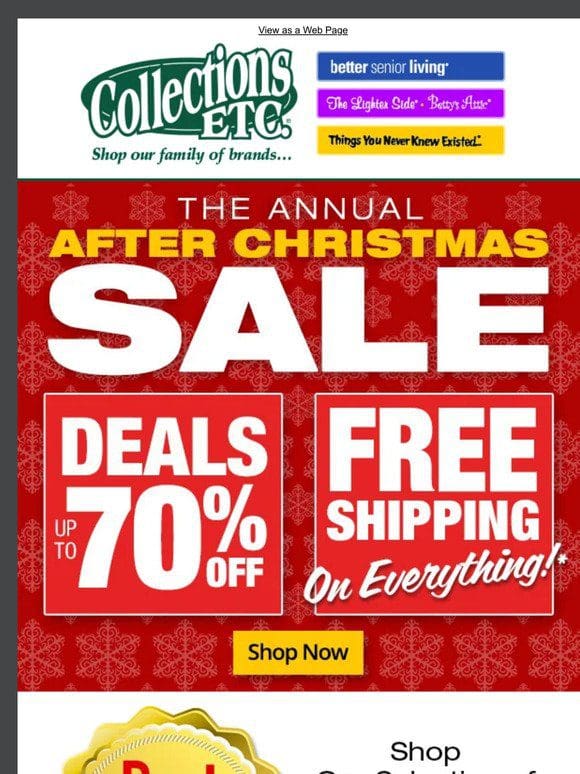 After-Christmas Deals! Tons of Savings