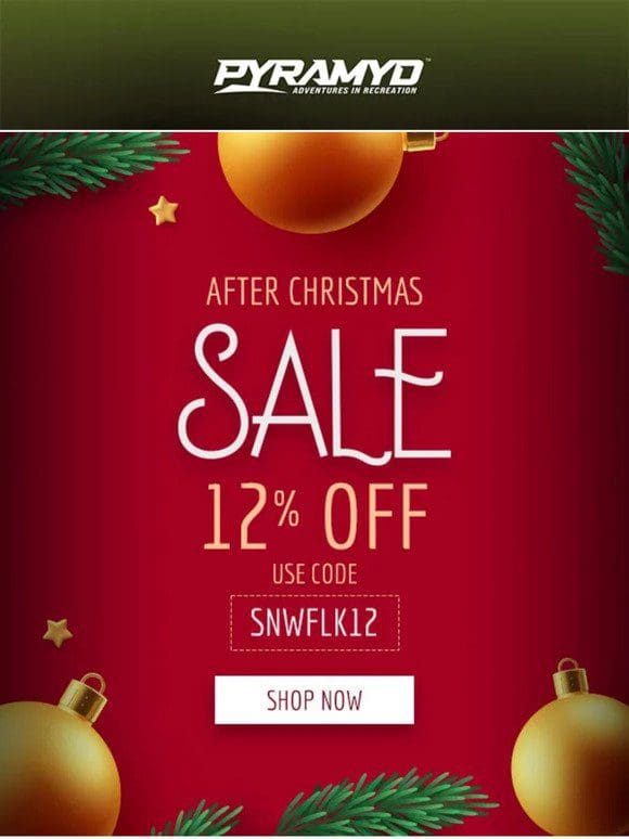 After-Christmas Magic: 12% Off Awaits!