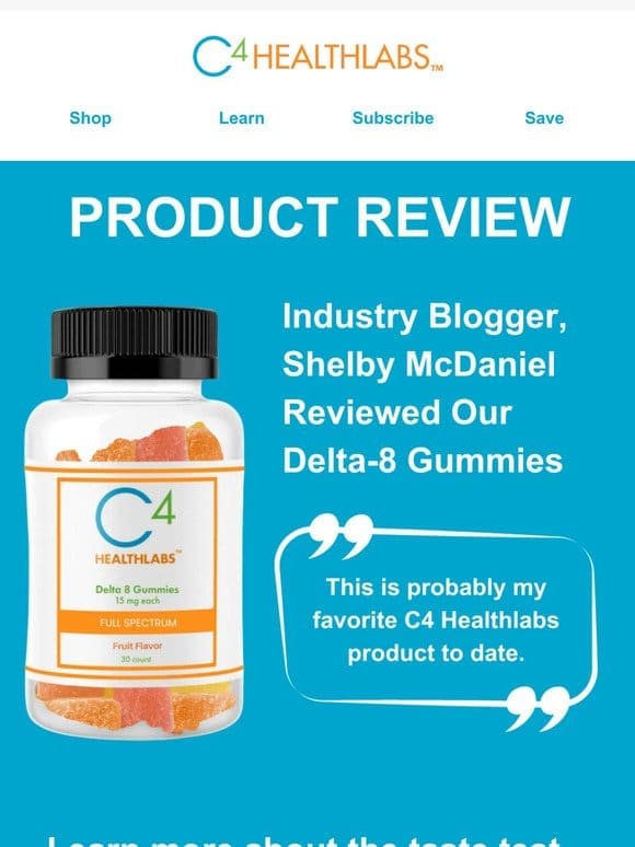 An Industry Blogger Reviewed Our Delta-8 Gummies!
