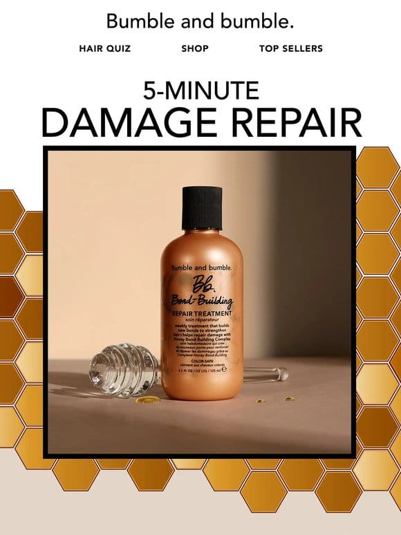 An easy hair treatment for serious damage repair.