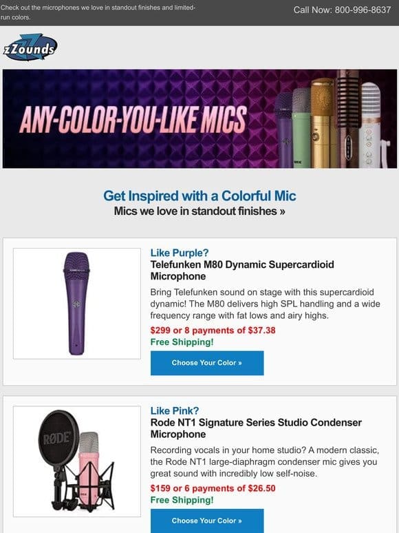 Any Color You Mic