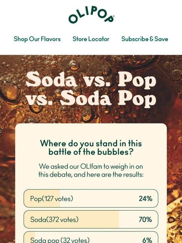 Are you Team Soda or Team Pop?