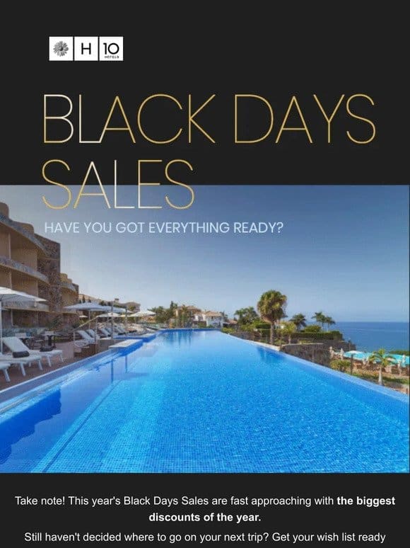 Are you ready for the Black Days Sales this year?