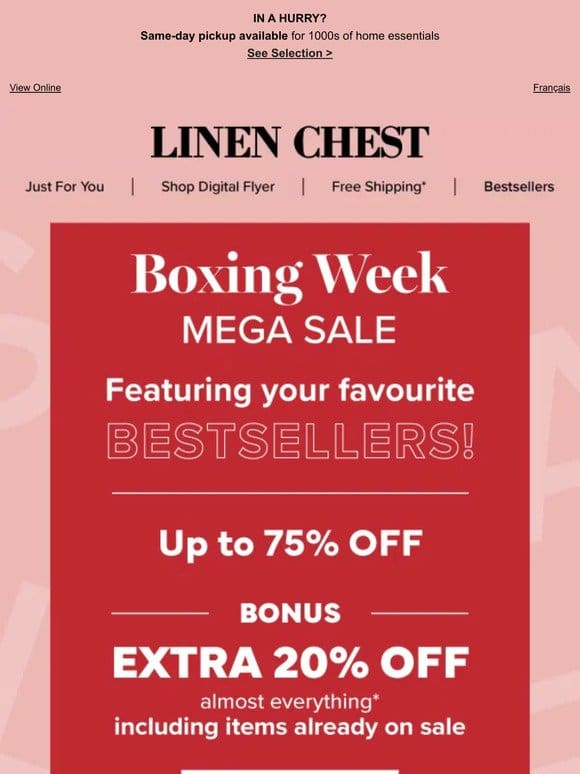 B E S T S E L L E R S | Extra 20% off | Boxing Week Deals