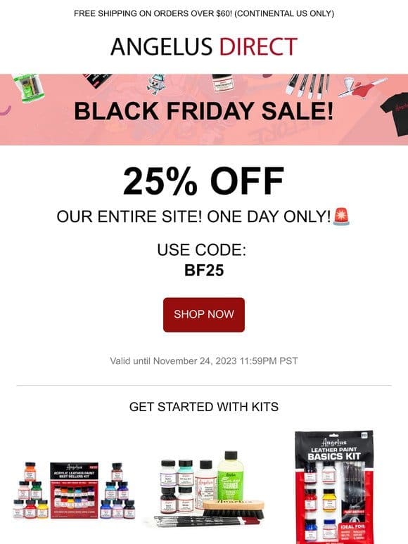 BLACK FRIDAY SALE! SAVE 25% OFF Our Entire Site!