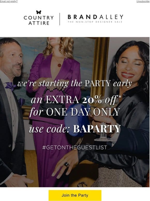 BLACK FRIDAY | We’re starting the party early!