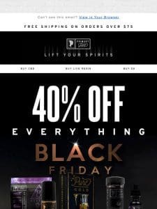 BLACK Friday MEGA Sale!