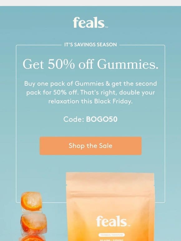 BOGO 50% Off Gummies