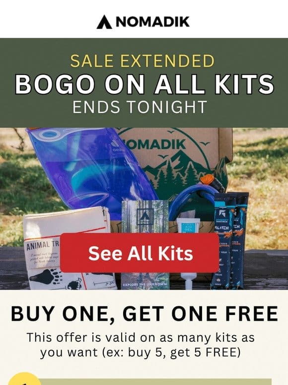 BOGO Sale Extended， Today Only!