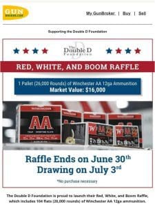 BREAKING: Red， White and Boom Raffle