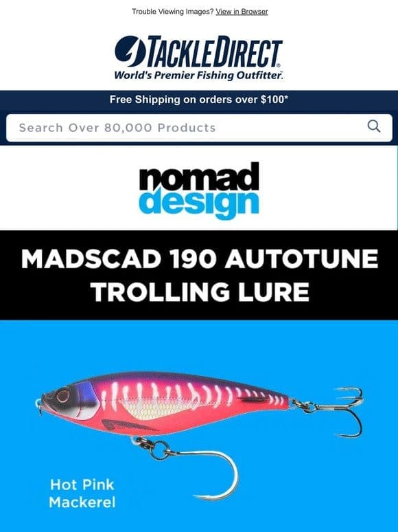 Back In-Stock! Nomad Madscad Trolling Lures