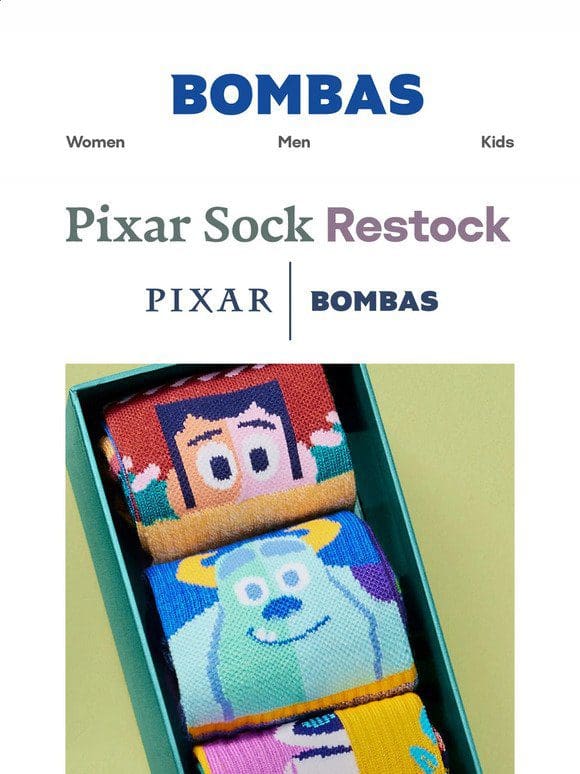 Back In Stock: Pixar Socks