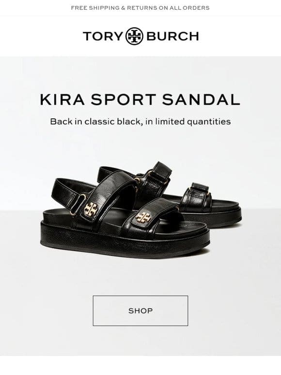 Back in stock: Kira Sport Sandal