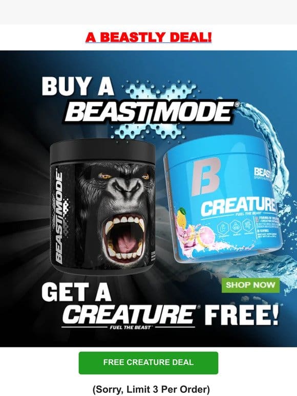 Beastly Deal – Get Creature FREE!