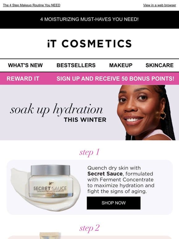Beat Winter Skin With Secret Sauce， CC+ Cream & More!