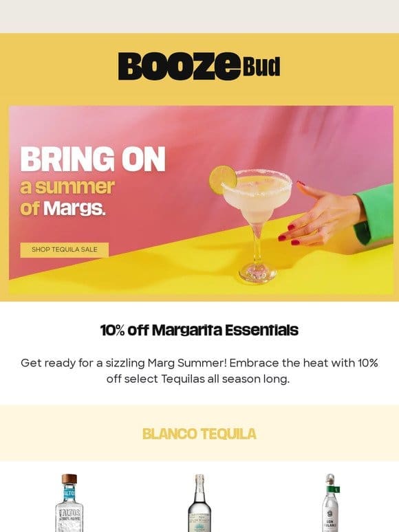 Beat the heat with 10% off Margarita essentials