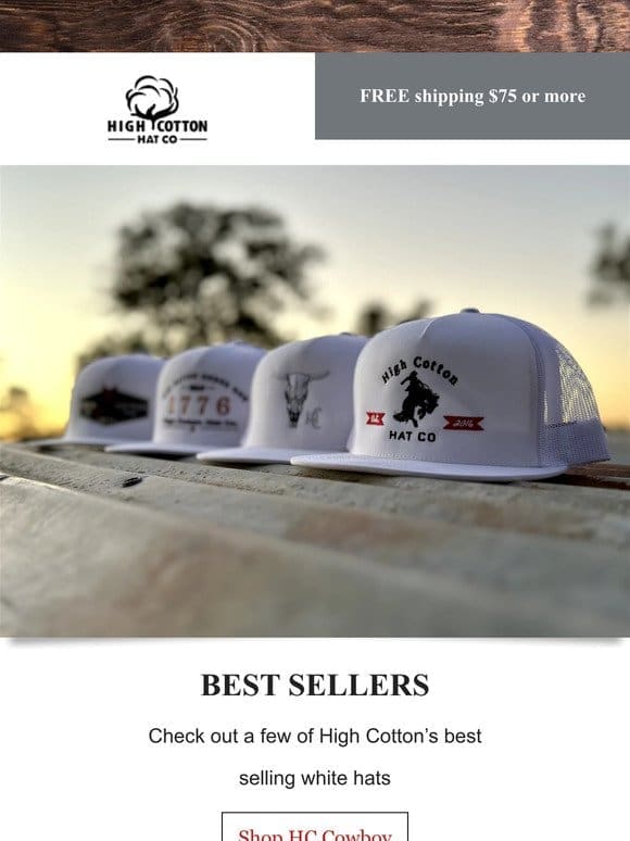 Best Selling White Hats
