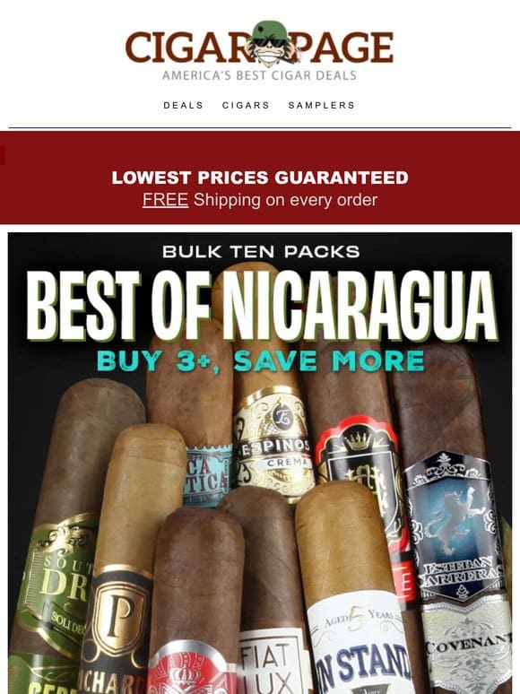 Best of Nicaragua $3.75 mix-n-match tenski action