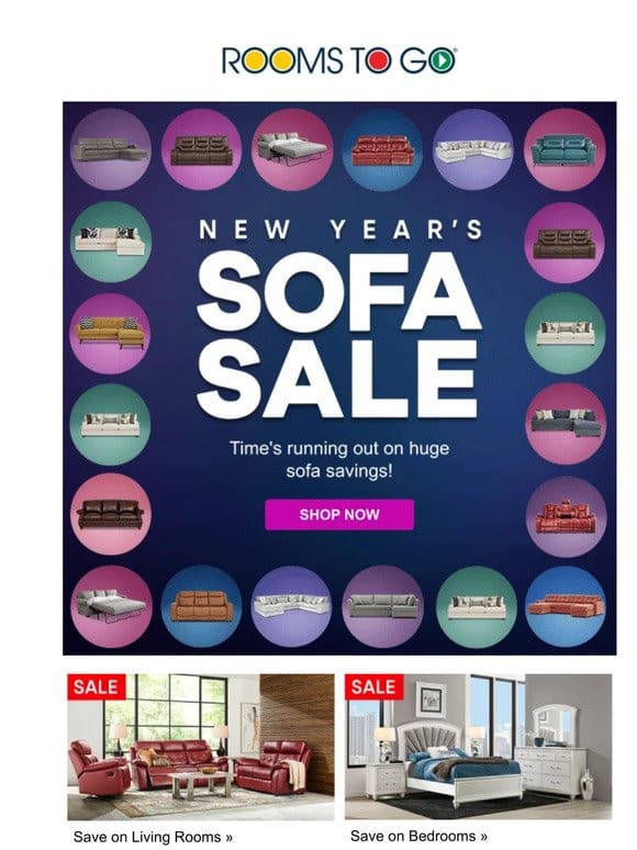 Big Sofa Sale savings are ending soon!