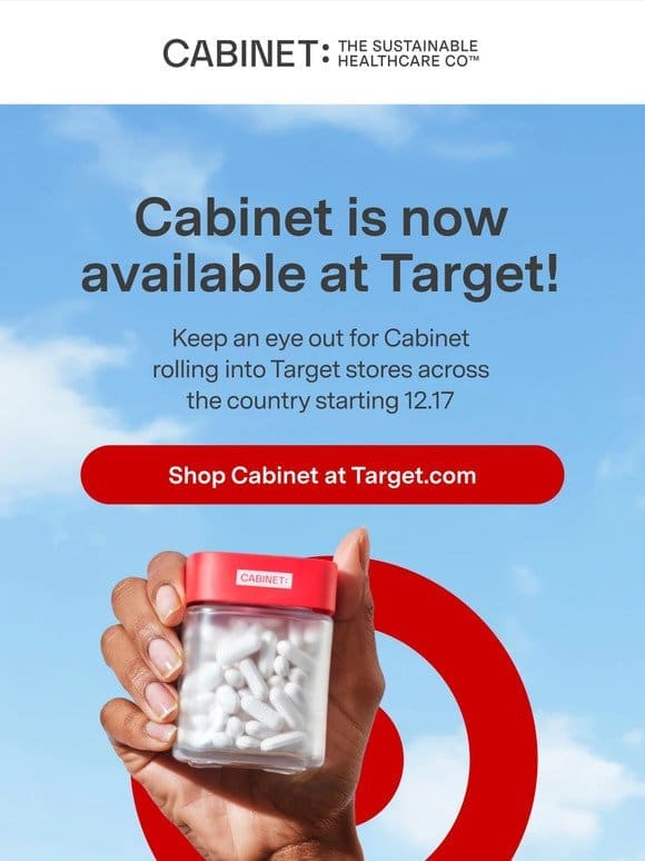 Big news! Shop Cabinet at Target