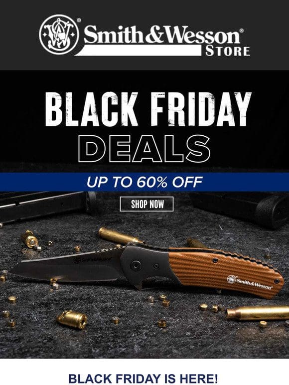 Black Friday 60% OFF on Smith & Wesson Accessories!