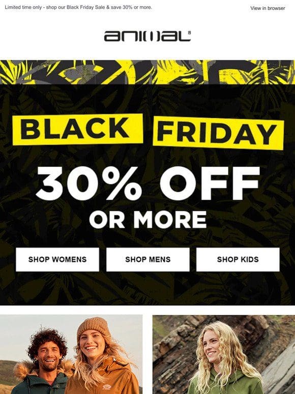 Black Friday Deals Are Here! 30% Off Or More