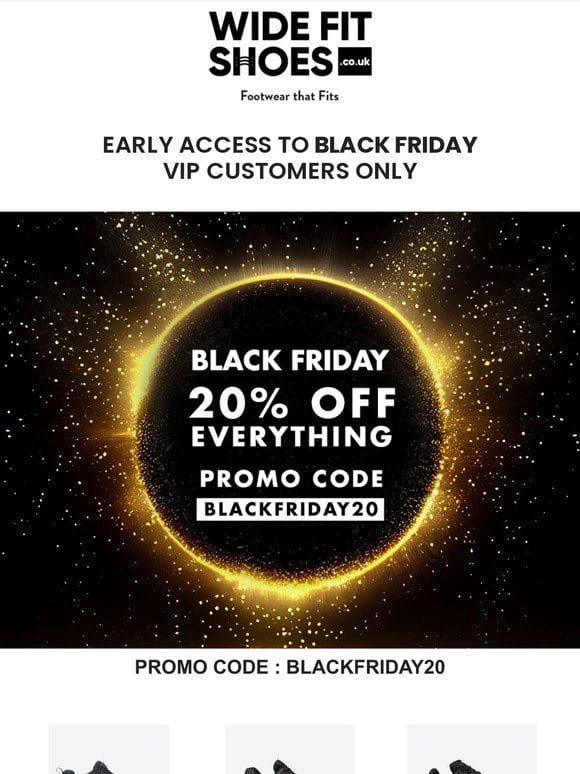 Black Friday: Exclusive Early Access – 20% OFF