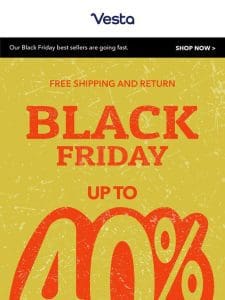 Black Friday: Up to 40% off everything? It’s True (!!)