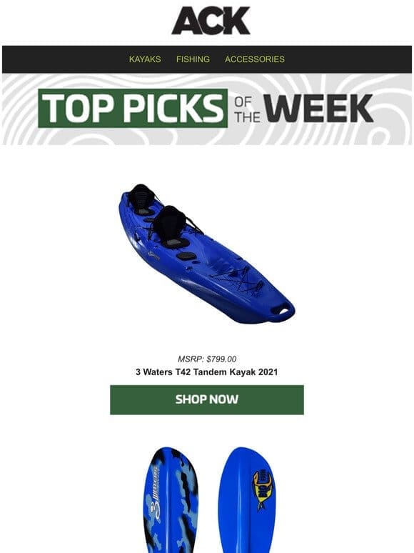 Black Friday Week Top Picks | Kayaks Under $1，000
