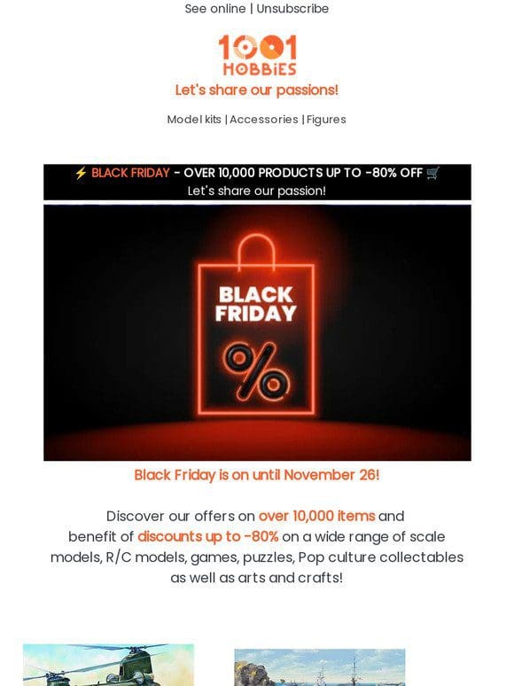 Black Friday – up to 80% off