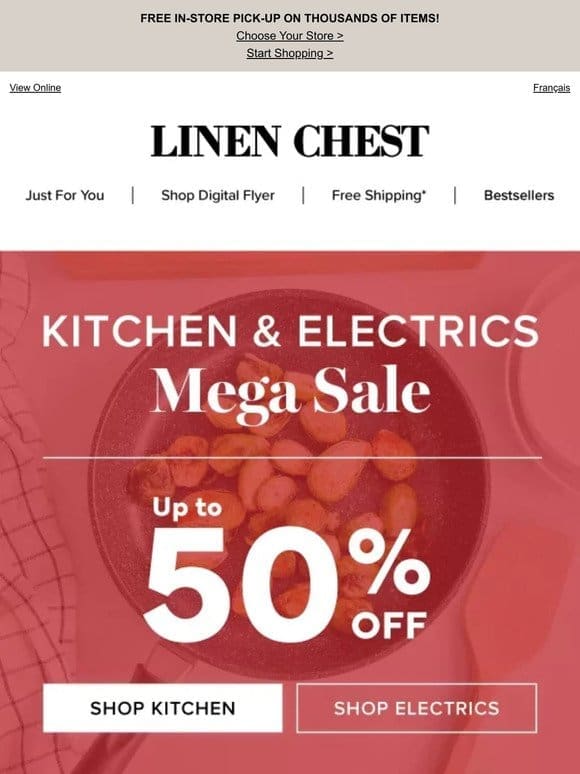 Blend， Mix， and Save: Kitchen & Electrics Deals Up to 50% Off!