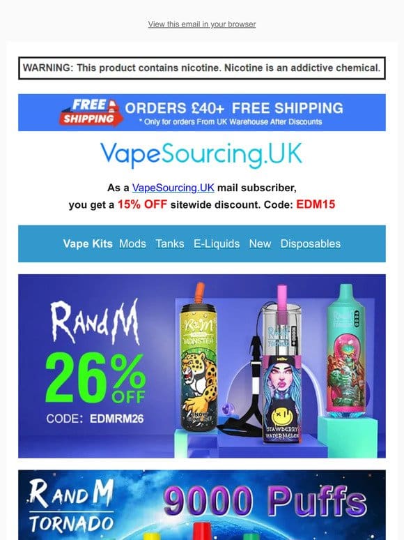 Bonus Price  £22.99 Get 2* 9000 Puffs Vape