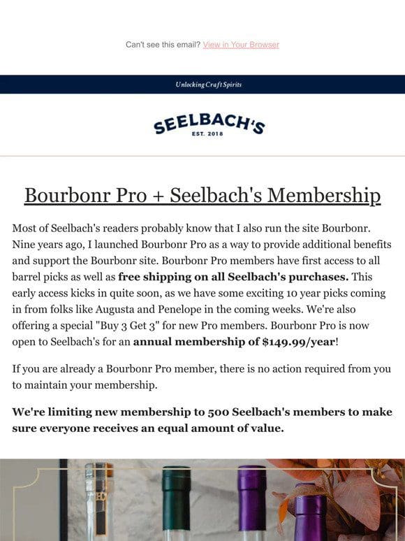 Bourbonr Pro + Seelbach’s Membership
