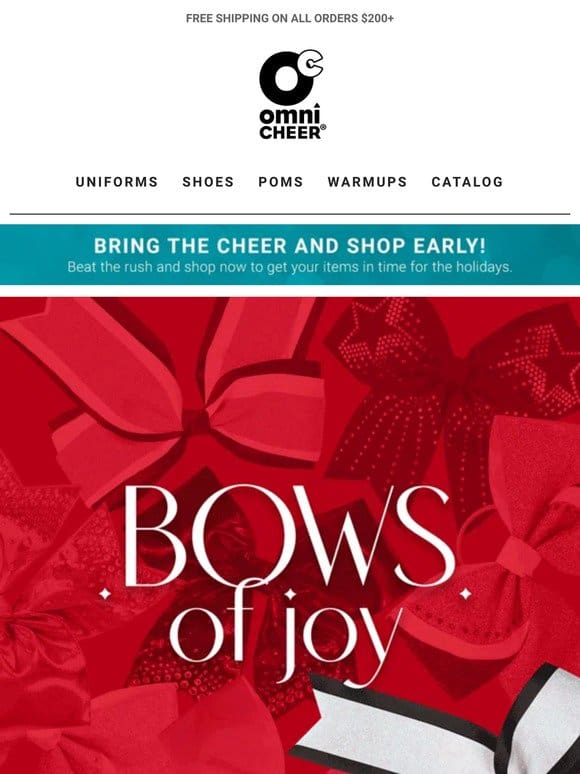 Bows of Joy at Prices that Delight! Starting at $1.98